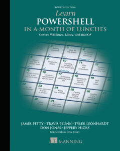 Learn PowerShell in a Month of Lunches Covers Windows, Linux, and Kitap Kapağı
