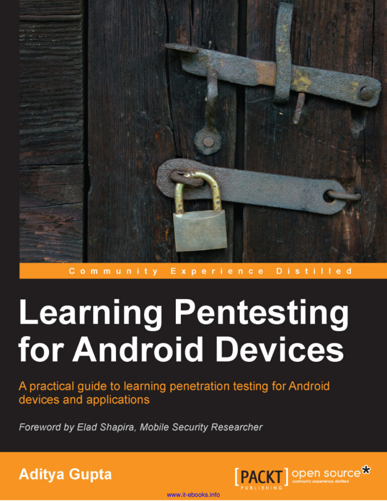 Learning Pentesting for Android Devices Kitap Kapağı