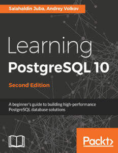 Learning PostgreSQL 10 A Beginner's Kitap Kapağı