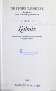 Leibniz Danish Edition Mogens Pahuus Kitap Kapağı