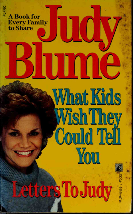 Letters to Judy What Kids Wish They Could Tell You Judy Blume Kitap Kapağı