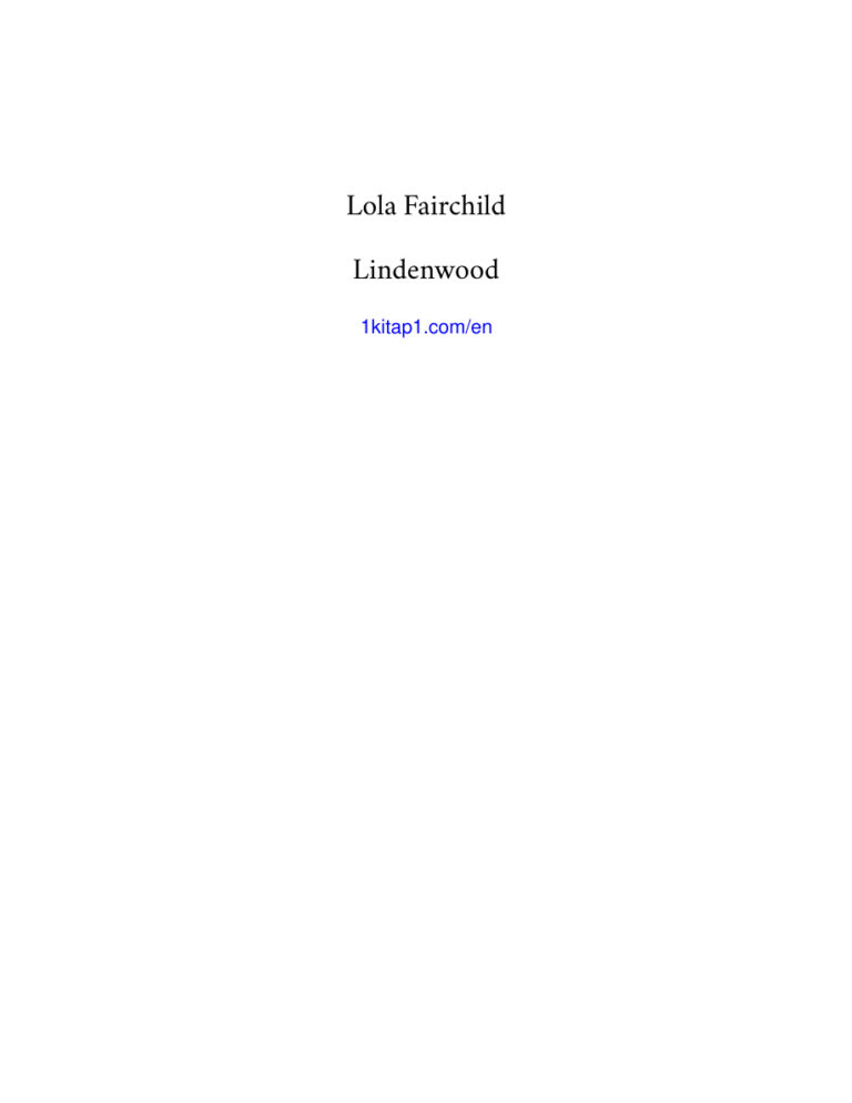 Lindenwood Lola Fairchild Kitap Kapağı