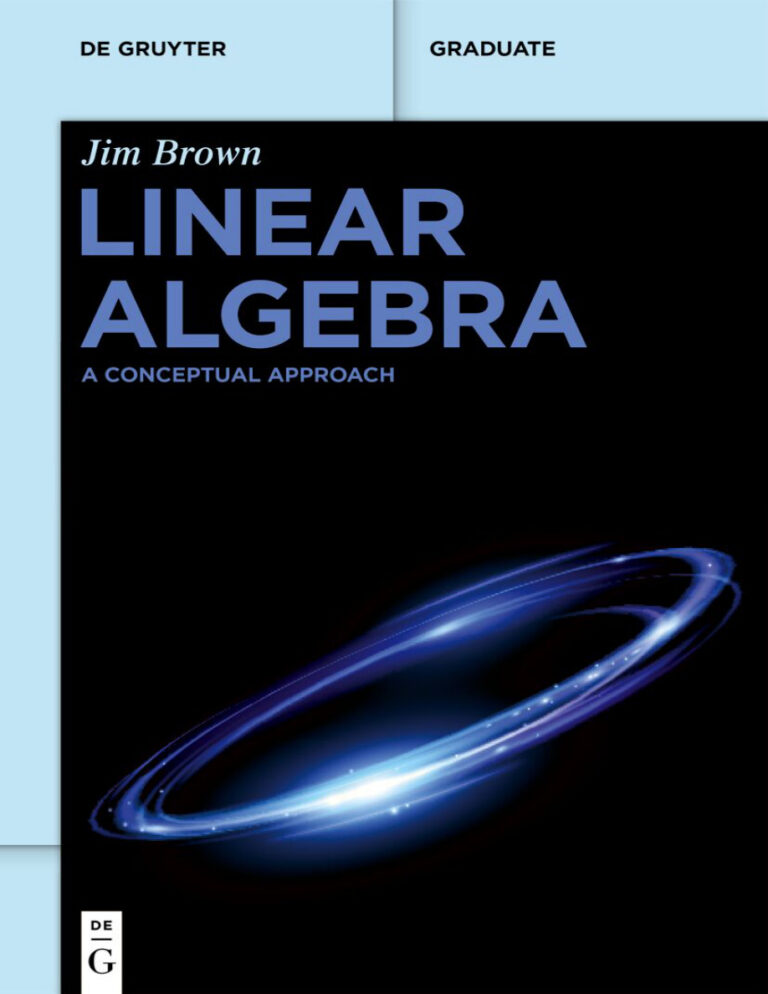 Linear Algebra A Conceptual Approach Jim L Brown Kitap Kapağı