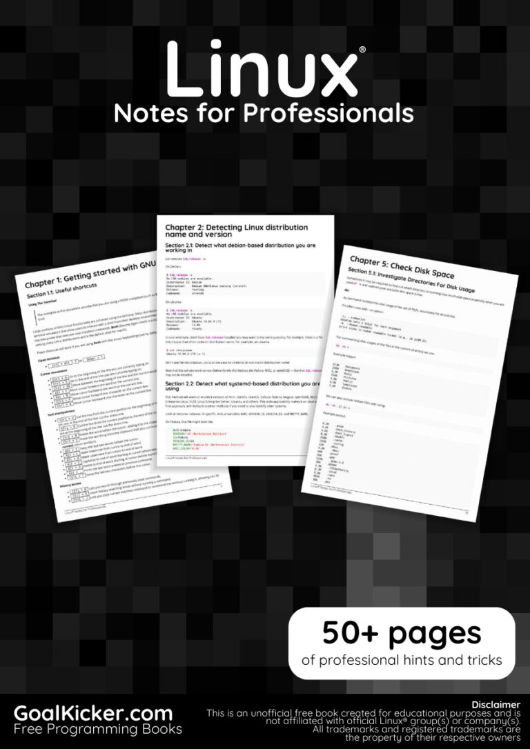LinuxNotesForProfessionals Kitap Kapağı