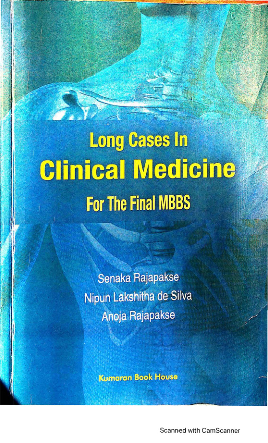 Long Cases in Clinical Medicine For the Final MBBS Senaka Rajapakse Kitap Kapağı