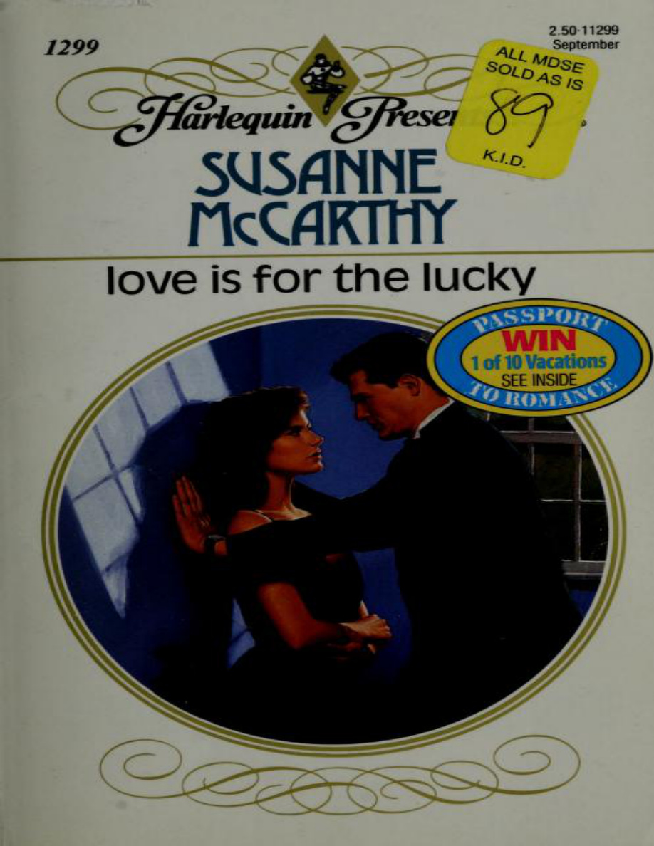 Love is for the lucky Susanne McCarthy Kitap Kapağı