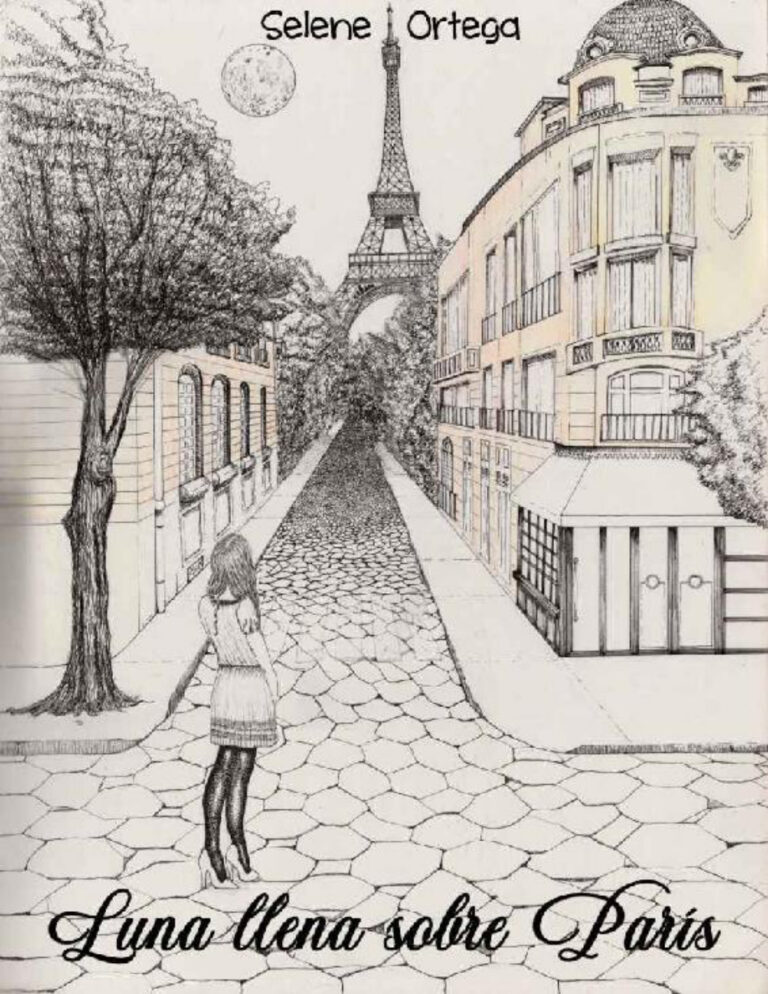 Luna llena sobre Paris Spanish Edition Selene Ortega Kitap Kapağı