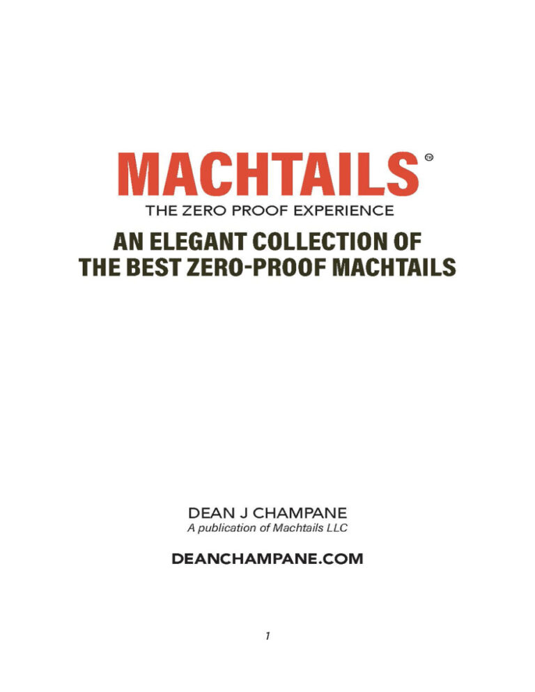 Machtails Dean Champane Kitap Kapağı