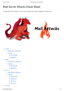 Mail Server Attacks Cheat Sheet Kitap Kapağı