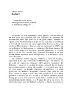 Maitreyi Mircea Eliade Kitap Kapağı