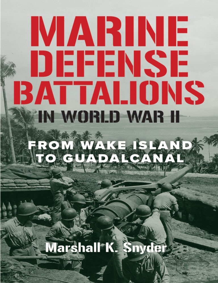Marine Defense Battalions in World War II Marshall K Snyder Kitap Kapağı