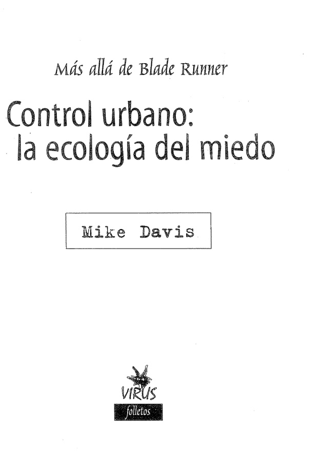 Mas alla de Blade Runner Spanish Edition Mike Davis Kitap Kapağı