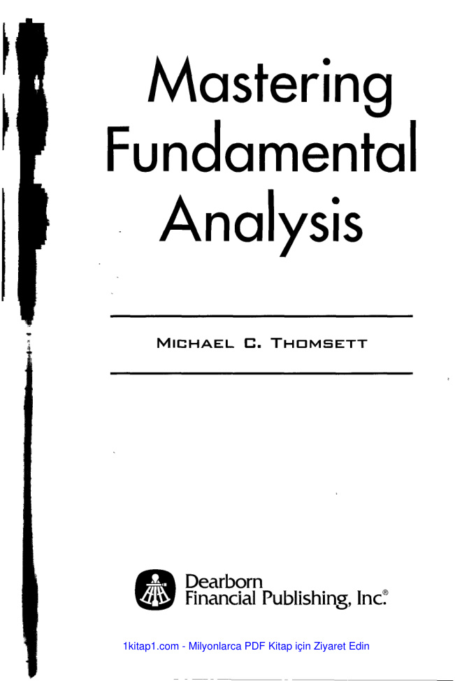 Mastering Fundamental Analysis Michael C Thomsett 231230 Kitap Kapağı