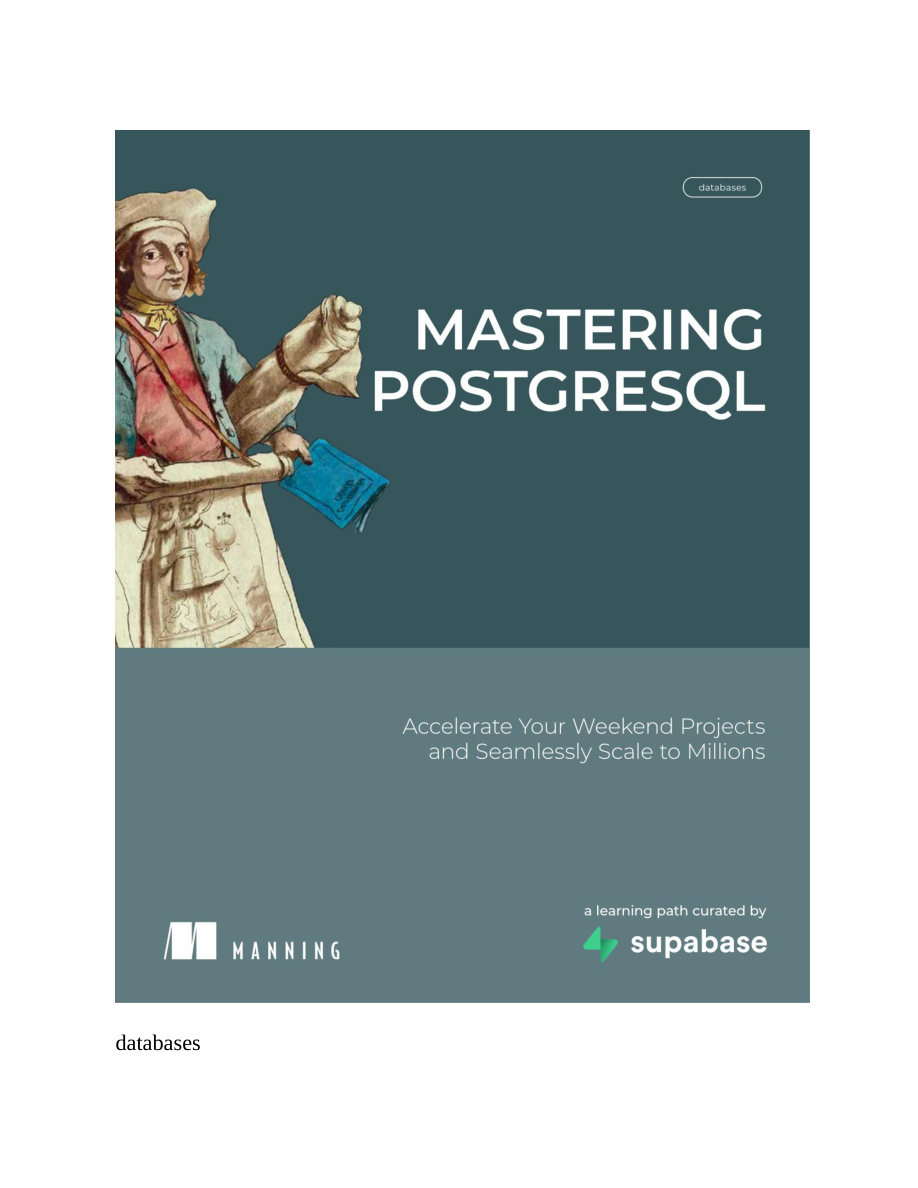 Mastering PostgreSQL PDF Download