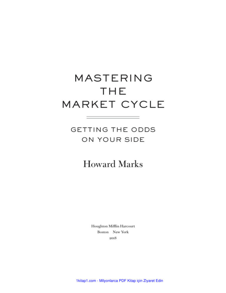 Mastering the Market Cycle Getting 241002 111727 Kitap Kapağı