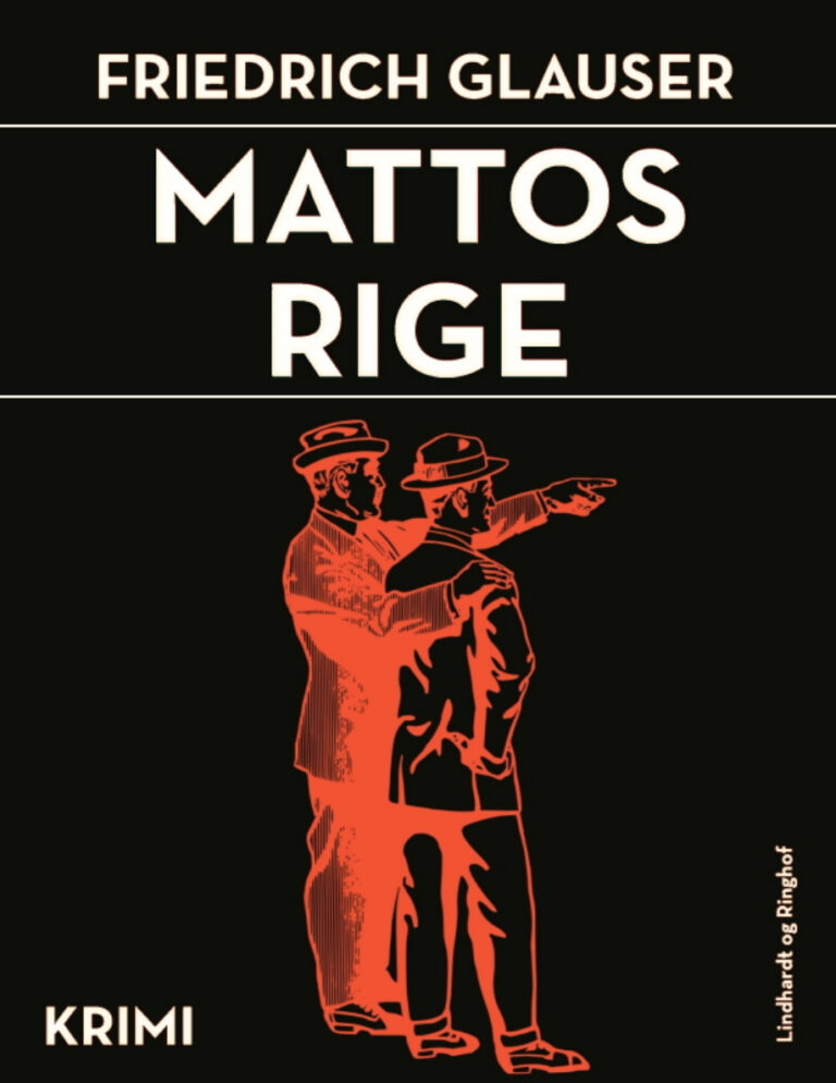 Mattos Rige Danish Edition Friedrich Glauser Kitap Kapağı