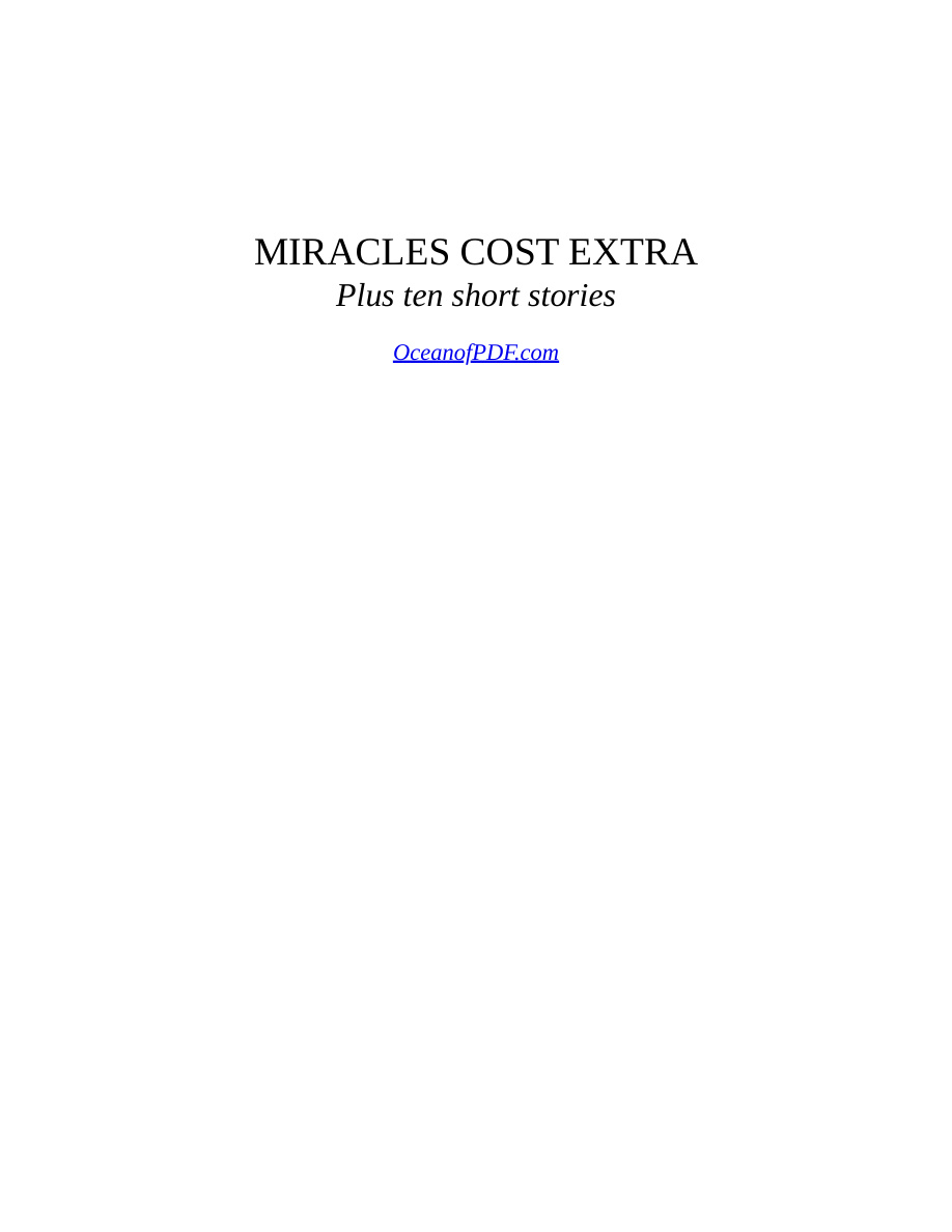 Miracles Cost Extra PDF Download