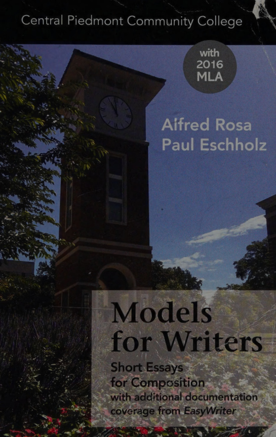Models for writers Alfred F Rosa Kitap Kapağı