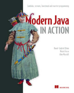 Modern Java in Action Lambdas, Streams Kitap Kapağı