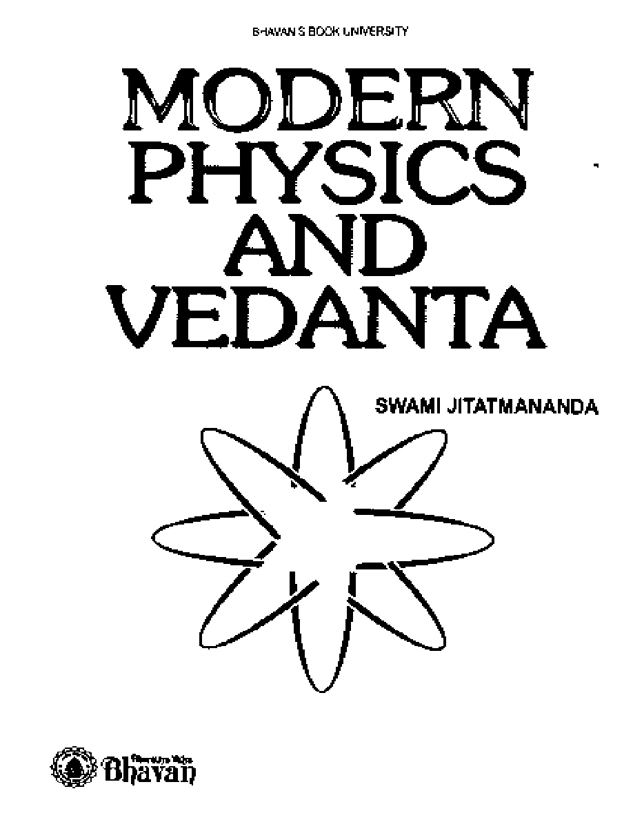 Modern Physics and Vedanta PDF Download
