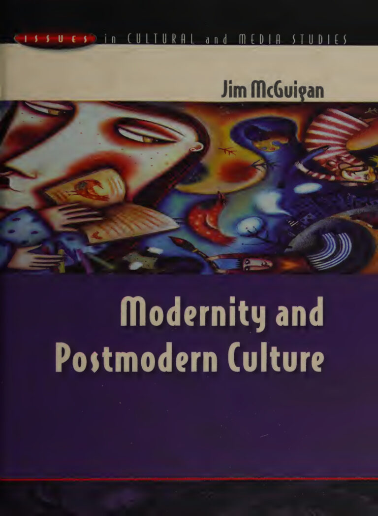 Modernity and postmodern culture Jim McGuigan Kitap Kapağı