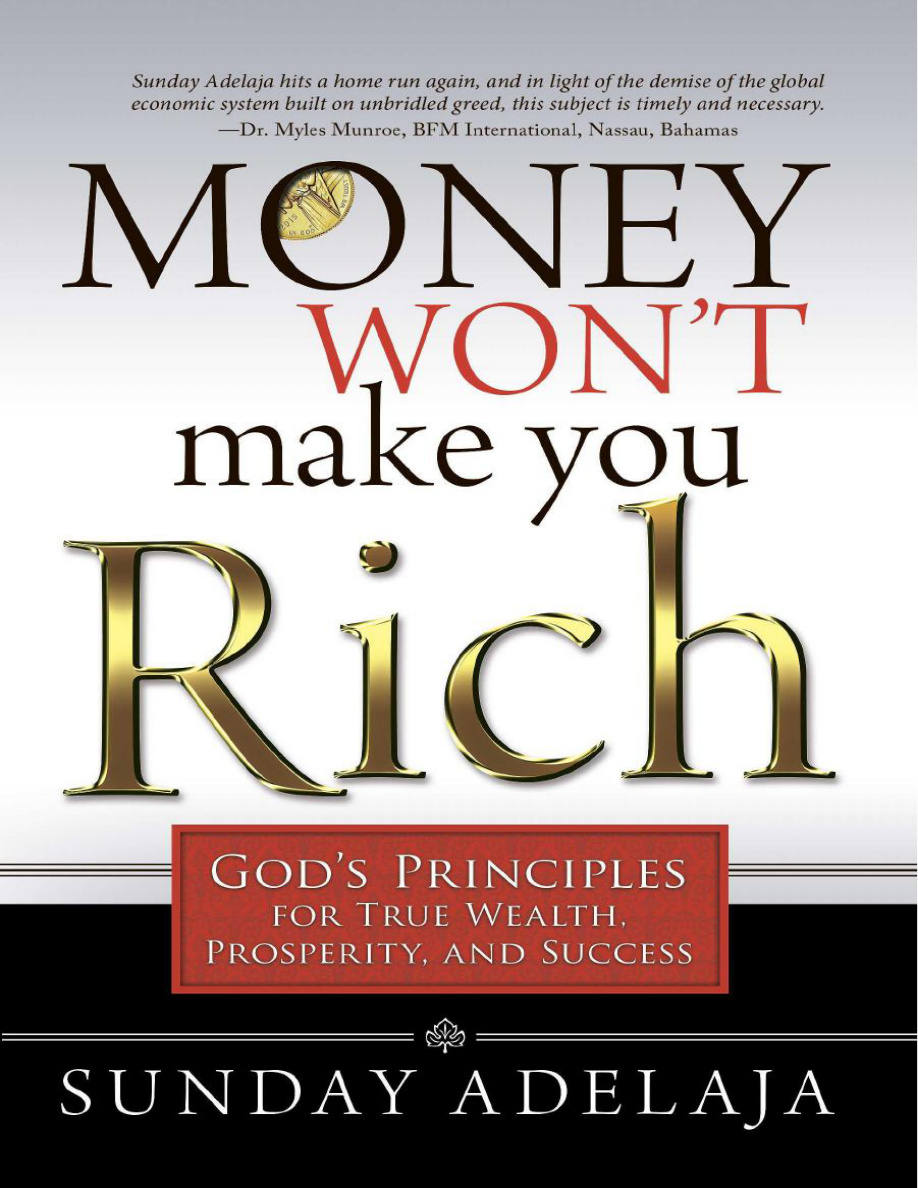 Money wont make you rich PDF Download