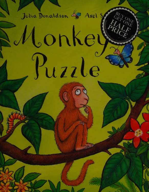 Monkey Puzzle Julia Donaldson Kitap Kapağı