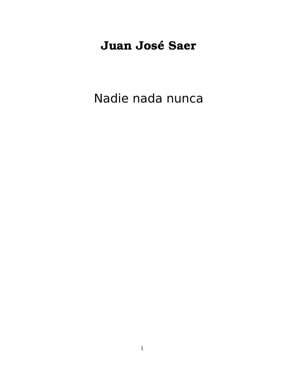 Nadie Nada Nunca PDF Download