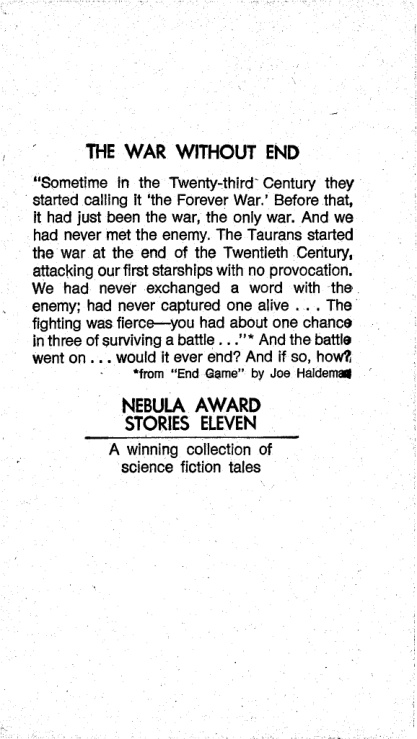 Nebula Award Stories 11 Ursula K LeGuin Kitap Kapağı