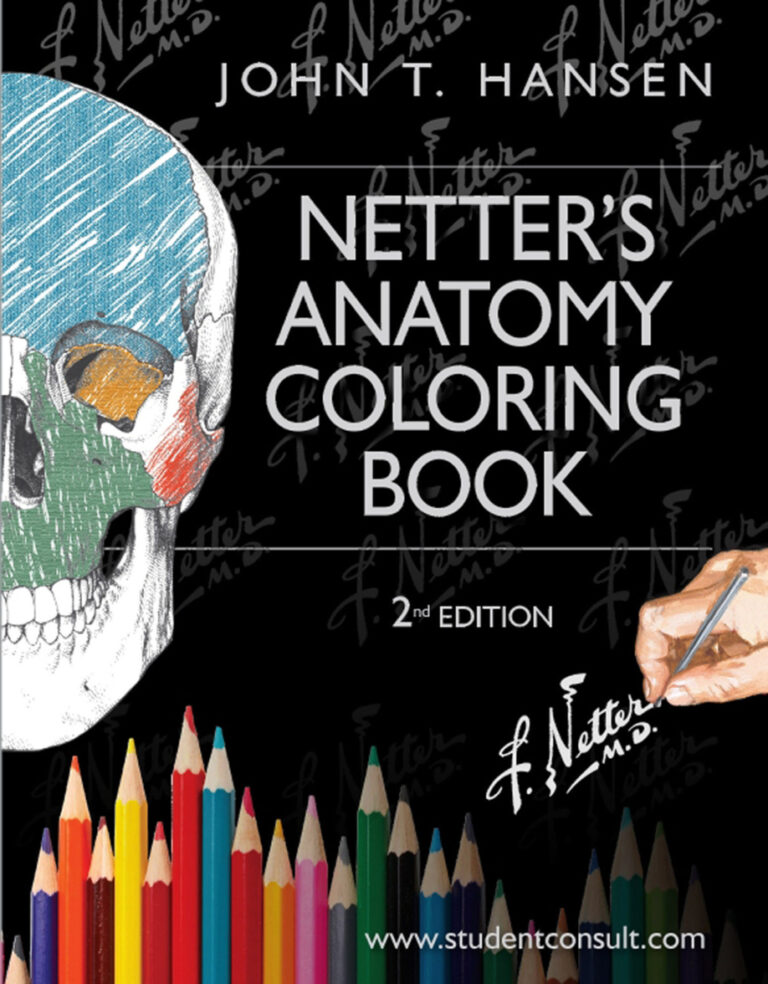 Netter’s Anatomy Coloring Book John T Hansen Z Library Kitap Kapağı