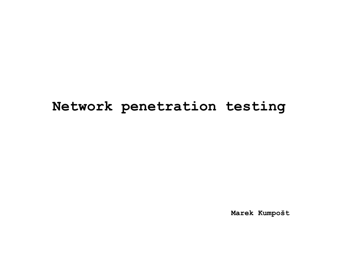 Network Penetration Testing: Secure Infrastructure Blueprint PDF Download