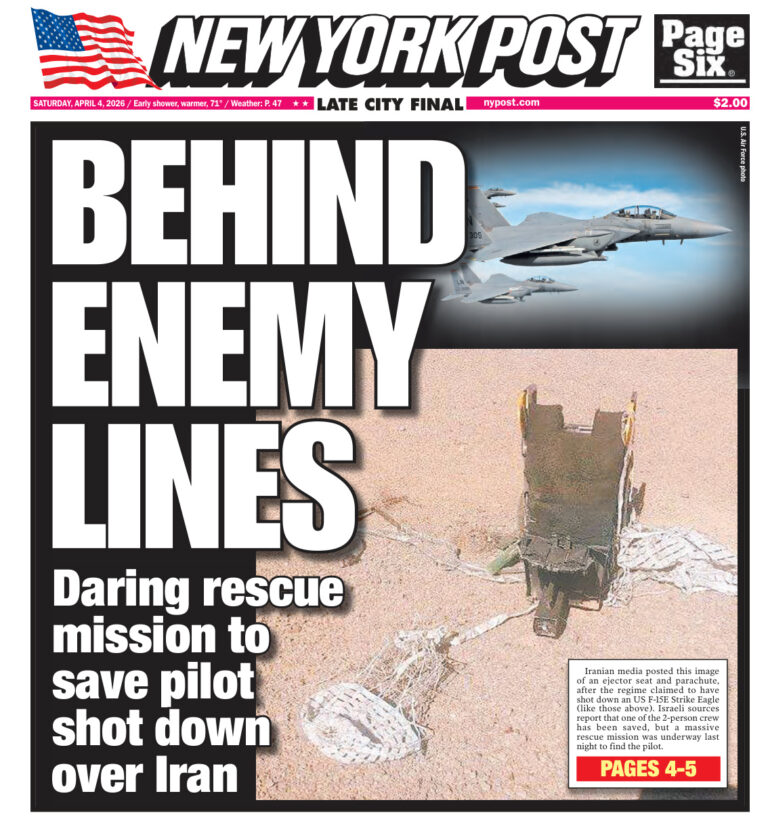 New York Post April 04 2026 New York Post Kitap Kapağı