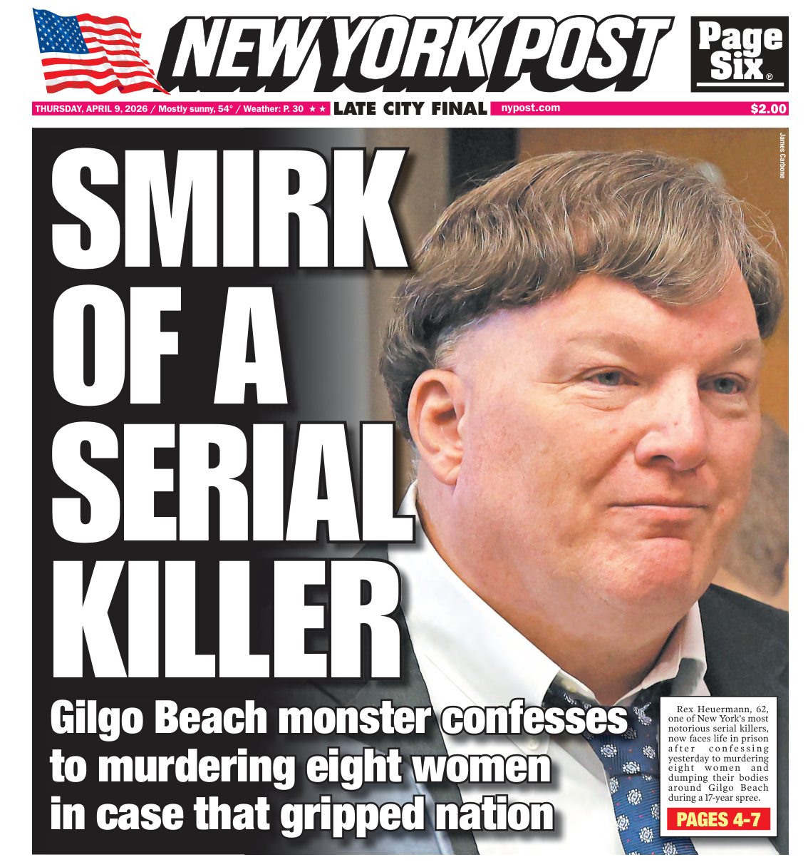 New York Post April 09 2026 New York Post Kitap Kapağı