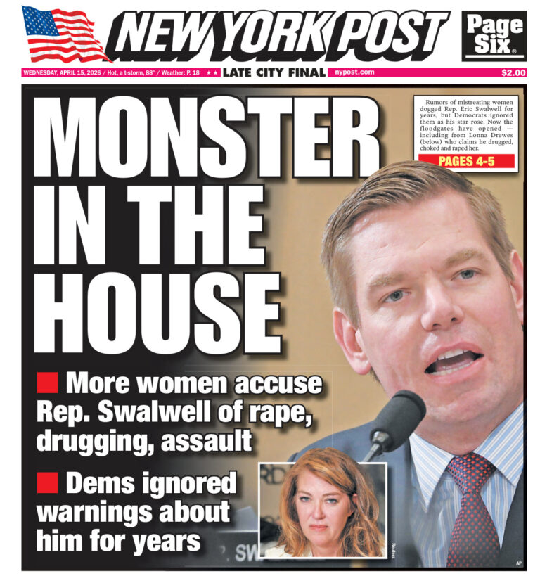 New York Post April 15 2026 New York Post Kitap Kapağı