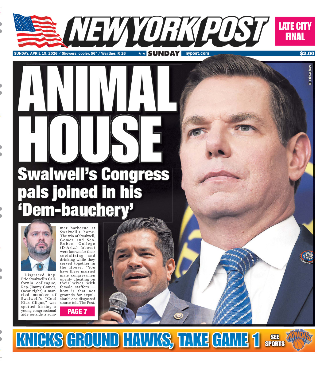 New York Post April 19 2026 New York Post Kitap Kapağı