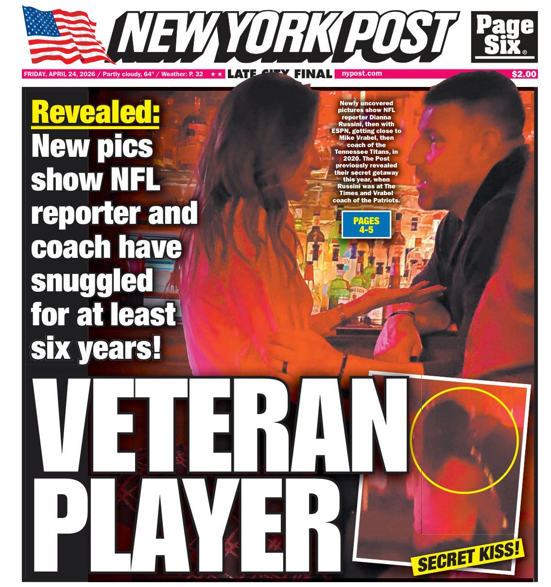 New York Post April 24 2026 New York Post Kitap Kapağı