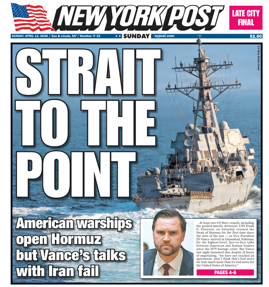 New York Post Sunday - April 12, 2026 PDF Download