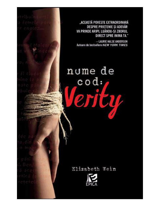 Nume de cod Elizabeth Wein Kitap Kapağı