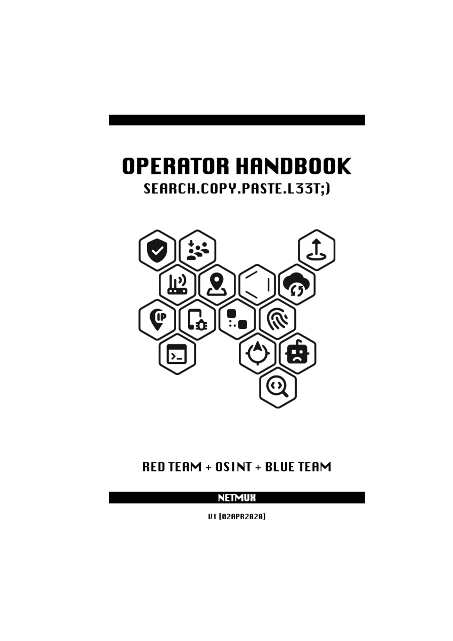 Operator Handbook: Red Team + OSINT + Blue Team Reference PDF Download
