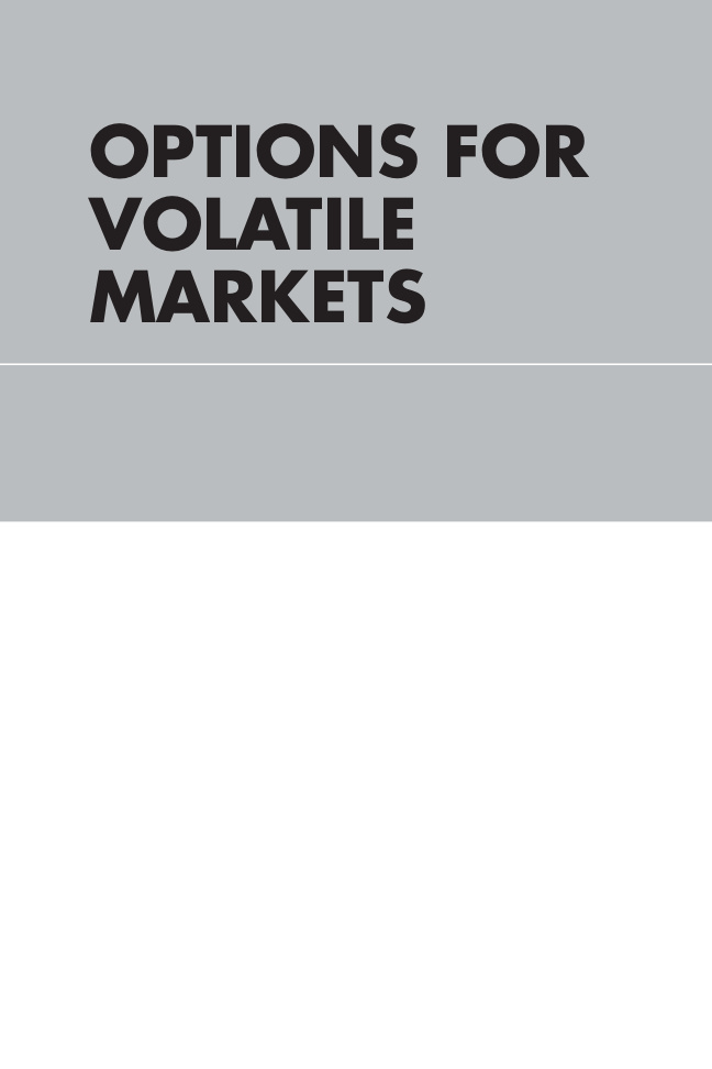 Options for Volatile Markets Managing Kitap Kapağı
