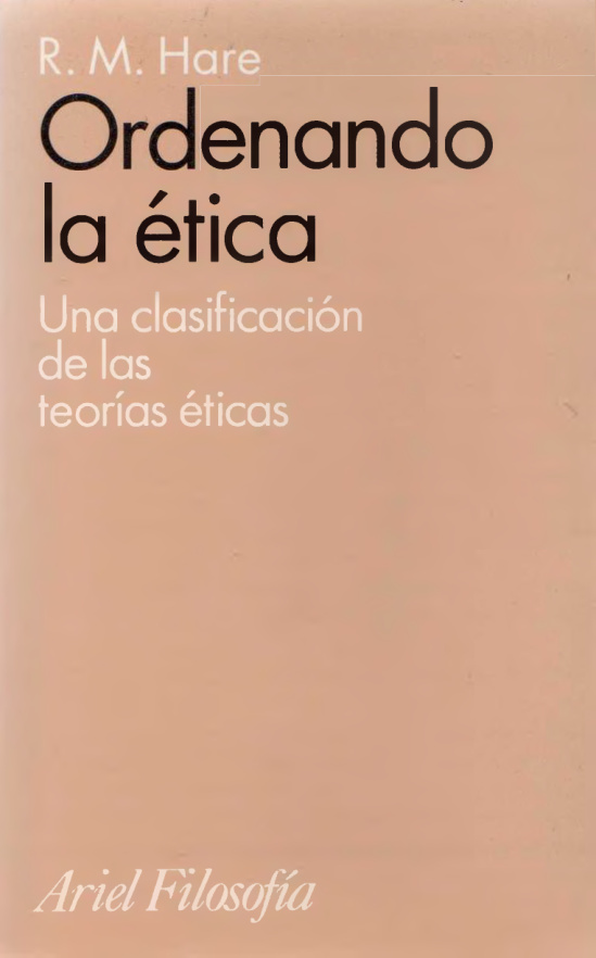 Ordenando la tica Spanish Edition R M Hare Kitap Kapağı