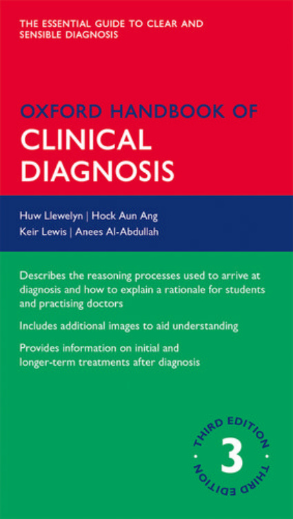 Oxford Handbook of Clinical Diagnosis Huw Llewelyn, Hock Aun Ang Kitap Kapağı
