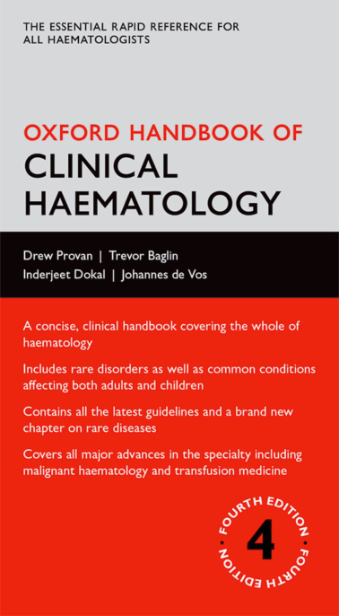 Oxford Handbook of Clinical Haematology Drew Provan, Trevor Baglin Kitap Kapağı