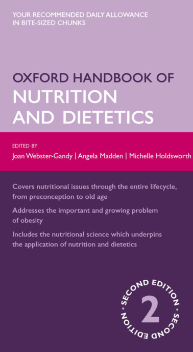 Oxford handbook of nutrition and dietetics Joan Gandy, Angela Madden Kitap Kapağı