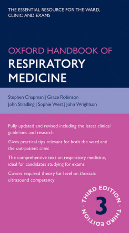 Oxford handbook of respiratory medicine Chapman, Stephen Robinson Kitap Kapağı