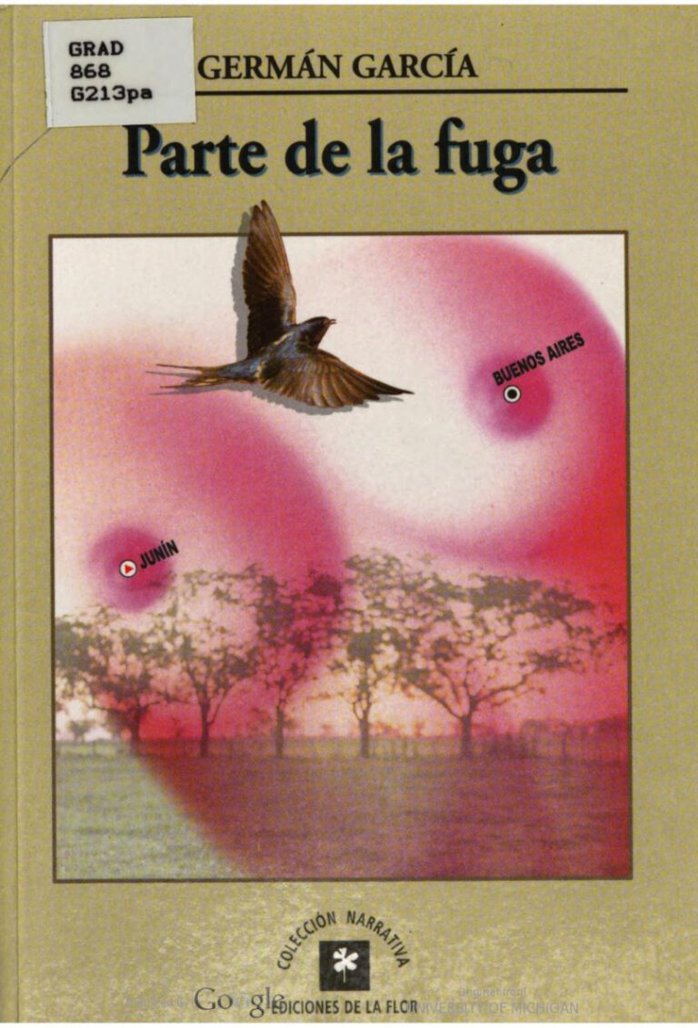 Parte de la fuga Spanish Edition German L Garcia Kitap Kapağı
