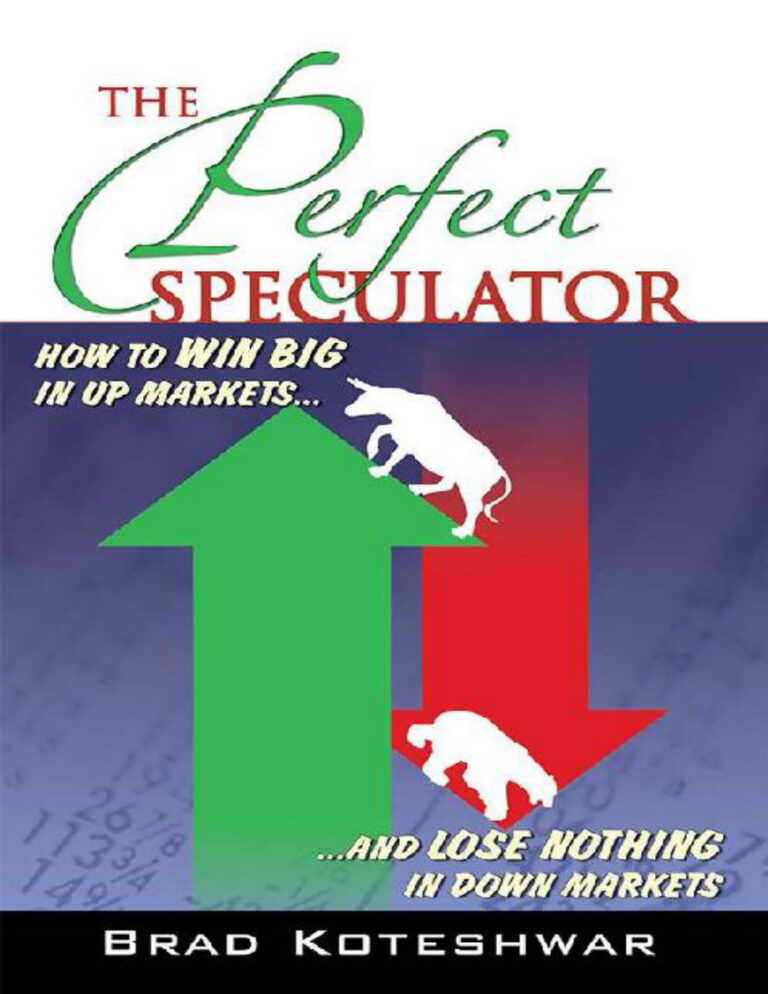 Perfect Speculator Brad Koteshwar Kitap Kapağı