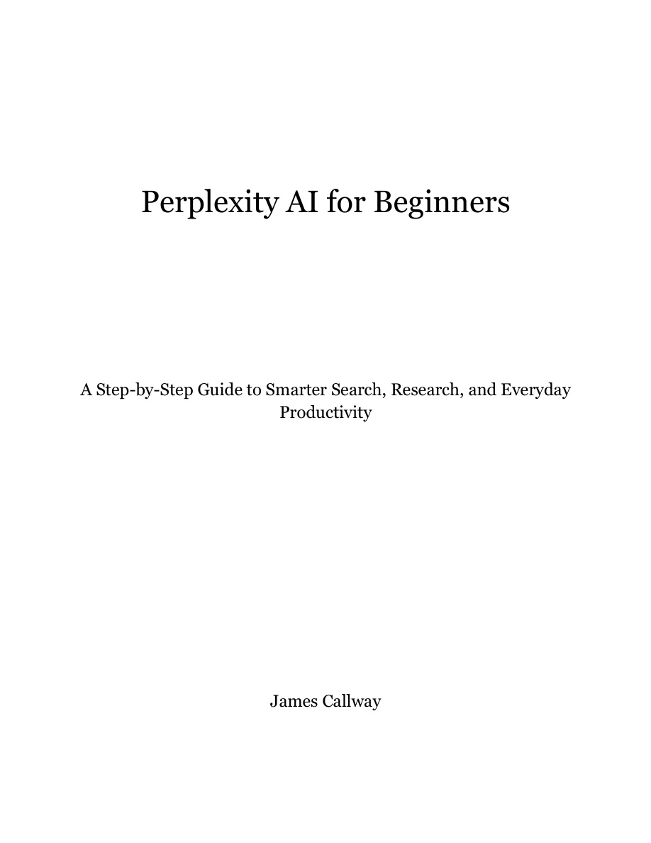 Perplexity AI for Beginners PDF Download