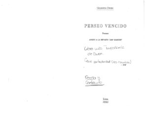 Perseo vencido Spanish Edition Gilberto Owen Kitap Kapağı