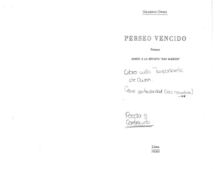 Perseo vencido Spanish Edition Gilberto Owen Kitap Kapağı